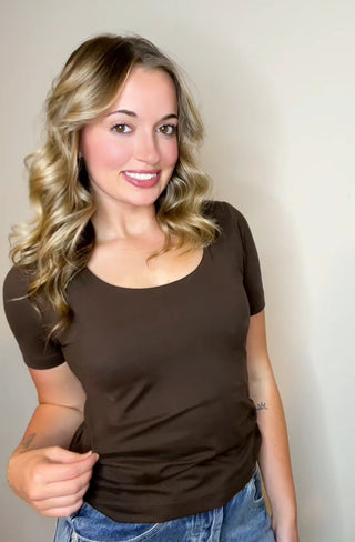 Basic Butter Soft Tee - Expresso