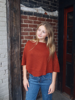 Pumpkin Spice Poncho