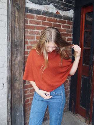 Pumpkin Spice Poncho