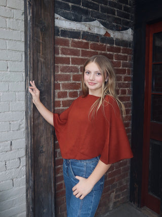 Pumpkin Spice Poncho