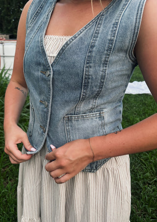 First Page Denim Vest