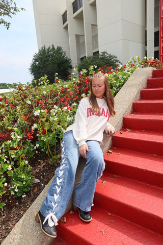 Wild Side Lace-Up Jeans