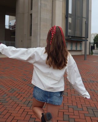 Gingham Game-Day Jacket