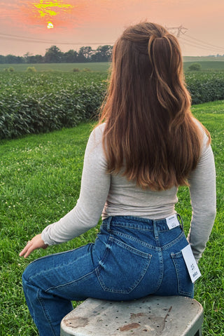 Signature Side Panel Denim