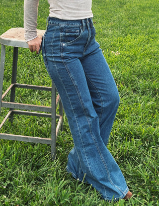 Signature Side Panel Denim
